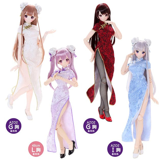 【AZONE】古典旗袍 & 髮髻套組 多色 / BJD 1/3 DD AZO2 OB50 Angel Philia - 紀物書館+JiWu Bookstore