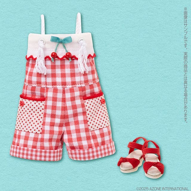 【AZONE】BonBons 櫻桃格紋套裝 4 款 / Blythe Pureneemo OB22 ruruko