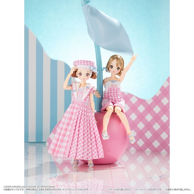 【AZONE】BonBons 櫻桃格紋套裝 4 款 / Blythe Pureneemo OB22 ruruko