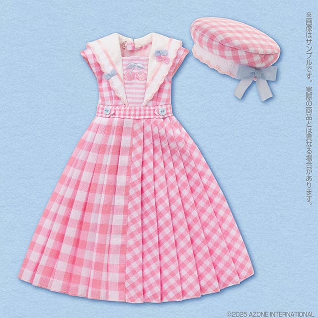 【AZONE】BonBons 櫻桃格紋套裝 4 款 / Blythe Pureneemo OB22 ruruko