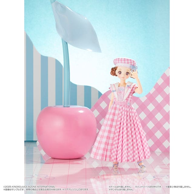 【AZONE】BonBons 櫻桃格紋套裝 4 款 / Blythe Pureneemo OB22 ruruko