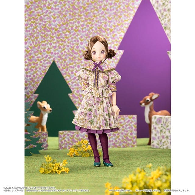 【AZONE】BonBons 復古花卉襯衫裙子套裝 2 款 預購 / Blythe Pureneemo OB22 ruruko