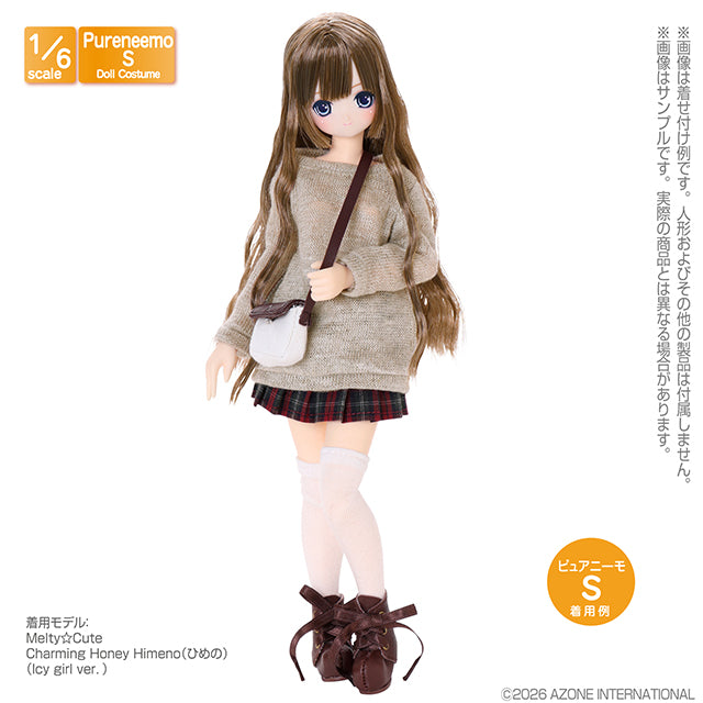 【AZONE】PNS 側釦百褶裙III 多色 預購 / Pureneemo ruruko OB22 藍豆豆