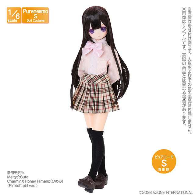 【AZONE】PNS 側釦百褶裙III 多色 預購 / Pureneemo ruruko OB22 藍豆豆