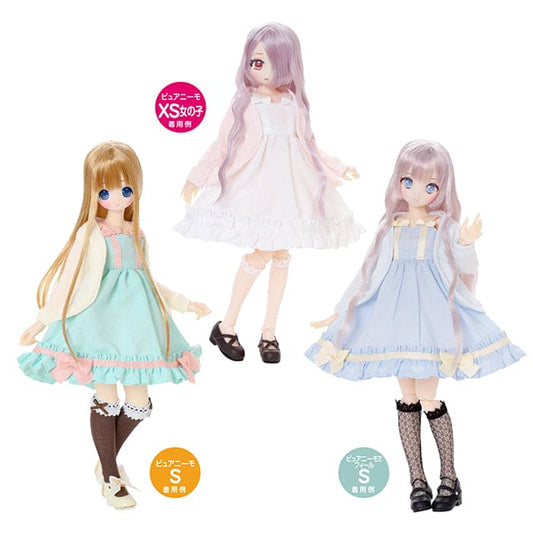 【AZONE】PNXS 緞帶背心洋裝和罩衫套組 預購 / Pureneemo ruruko OB22 藍豆豆 - 紀物書館+JiWu Bookstore