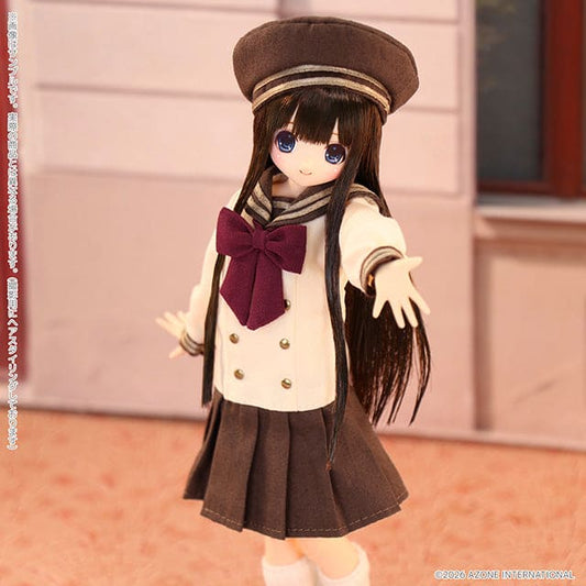 【AZONE】Ex☆Cute Family Chisa / Sweet Memory ~ 冬日中學預備 ~ 栗子棕髮 預購 - 紀物書館+JiWu Bookstore
