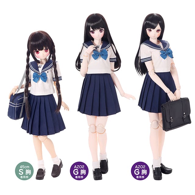 【AZONE】和遙清心女子學園 夏季制服套組 / BJD 1/3 OB50 50cm AZO2 - 紀物書館+JiWu Bookstore