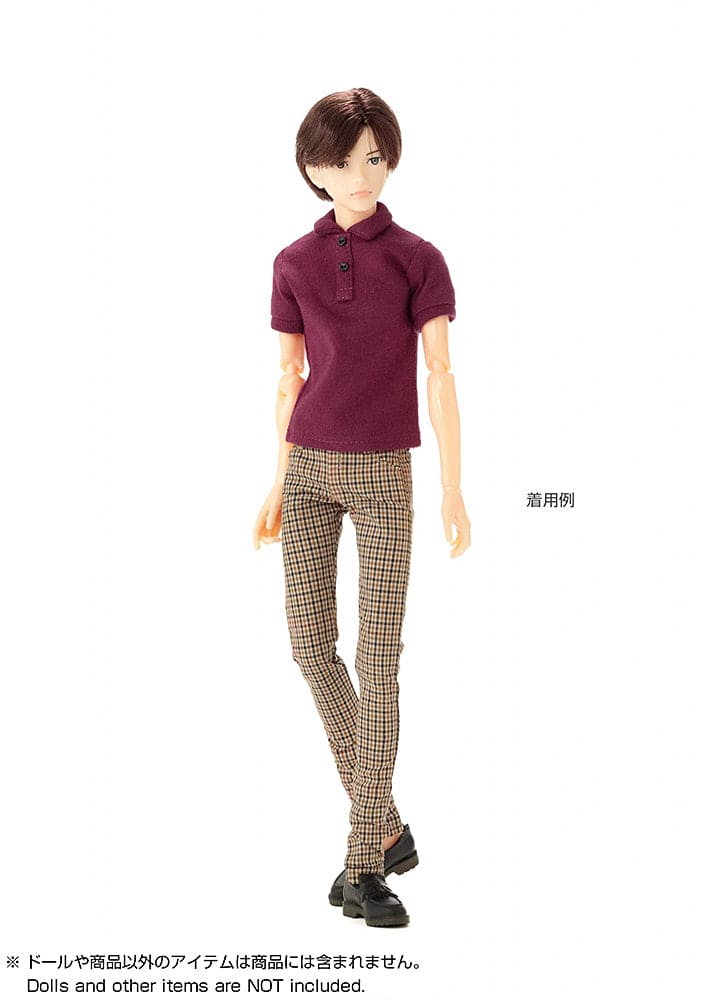 【PetWORKs】POLO shirt dark red pre-order / momoko one-sixth men's illustration ruruko Blythe Pureneemo