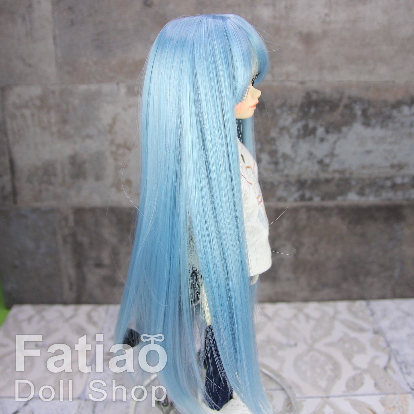 【Fatiao Doll Shop】FWS-001 Baby Wig Blue and Purple Gradient / 7-8 inch BJD 1/4 scale