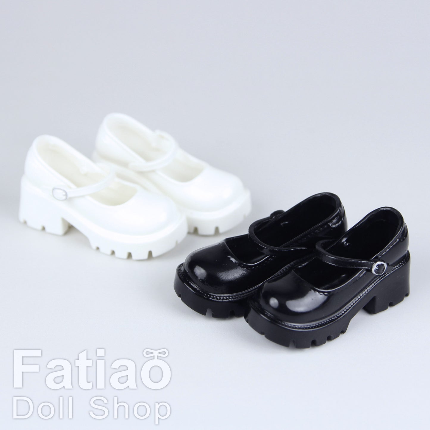 【Fatiao Doll Shop】粗跟瑪莉珍鞋 多色 / 3.5cm 兵人 兵女 iMda2.7