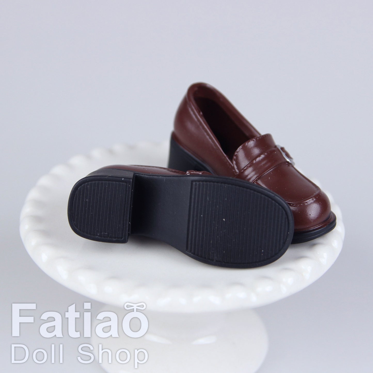 【Fatiao Doll Shop】環帶福樂皮鞋 多色 / 3.5cm 兵人 兵女 iMda2.7