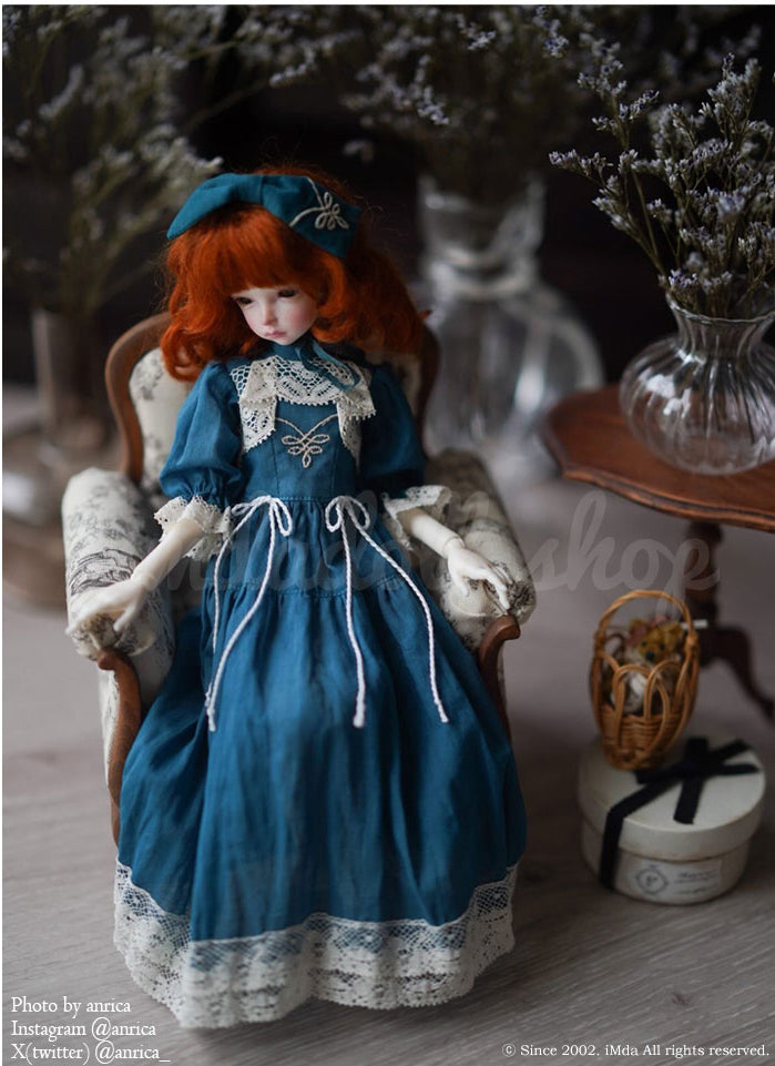 【anrica】蕾絲湖水綠洋裝套組 預購 / iMda 2.7 27cm 1/6 Blythe 藍豆豆