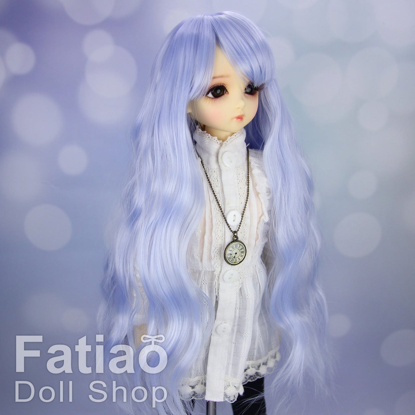 【Fatiao Doll Shop】FWS-001 Baby Wig Blue and Purple Gradient / 7-8 inch BJD 1/4 scale