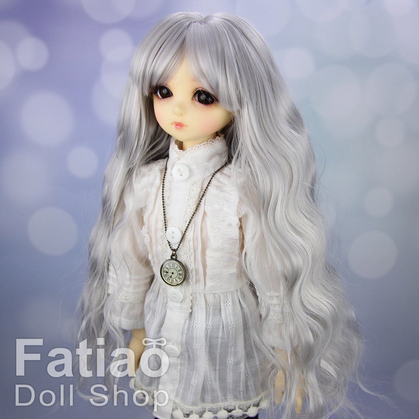 【Fatiao Doll Shop】FWS-001 Baby Wig Blue and Purple Gradient / 7-8 inch BJD 1/4 scale