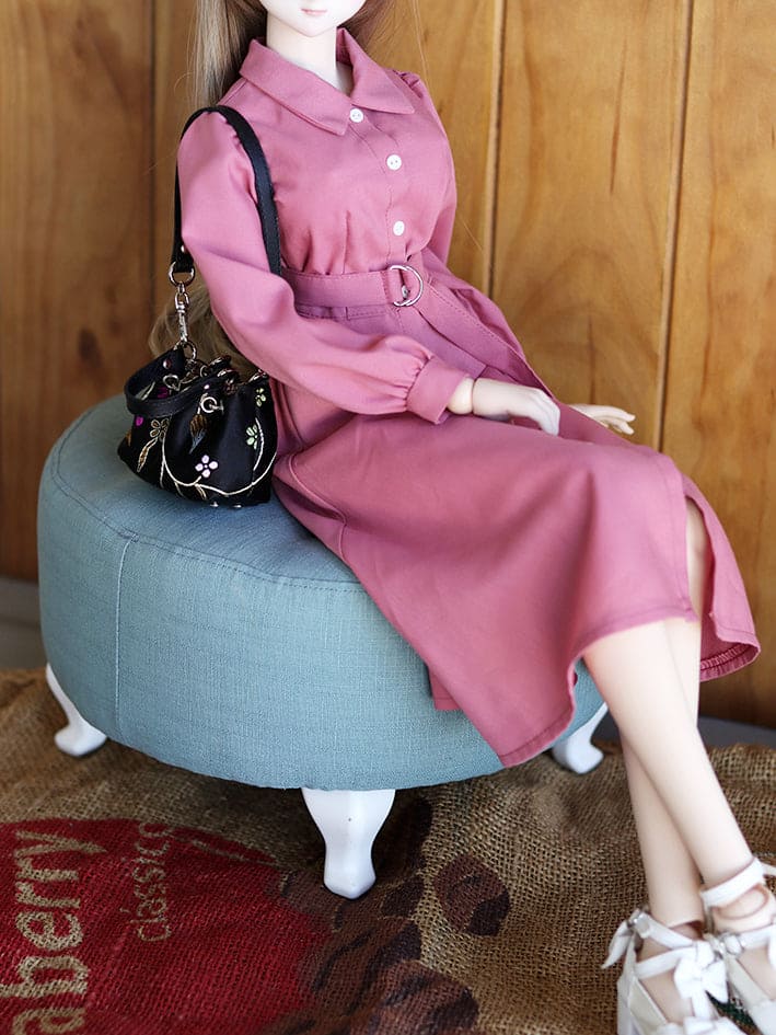 【1PinFun】兩用包 黑花 / BJD 1/3 1/4 SD DD MDD MSD OB50 AZONE AZO2 AngelPhilia - 紀物書館+JiWu Bookstore