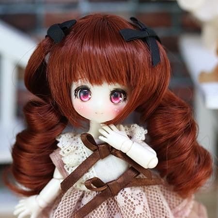 【Dollce】Twin Long Curl 娃用假髮 多色 / 4吋 SweetDoll OBITSU OB11 BJD 12分 - 紀物書館+JiWu Bookstore