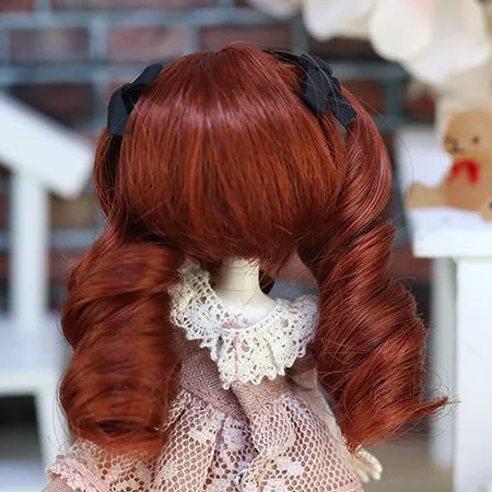 【Dollce】ツインロングカール ベビーウィッグ マルチカラー / 4インチ SweetDoll オビツ OB11 球体関節人形 12分