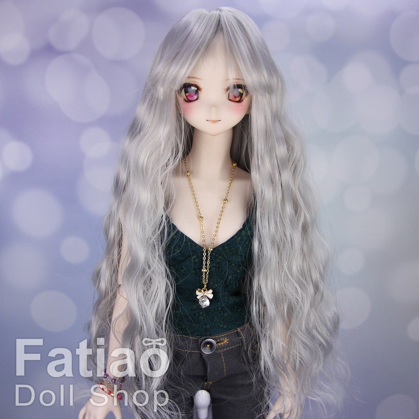 【Fatiao Doll Shop】FWS-001 Baby Wig Blue and Purple Gradient / 7-8 inch BJD 1/4 scale