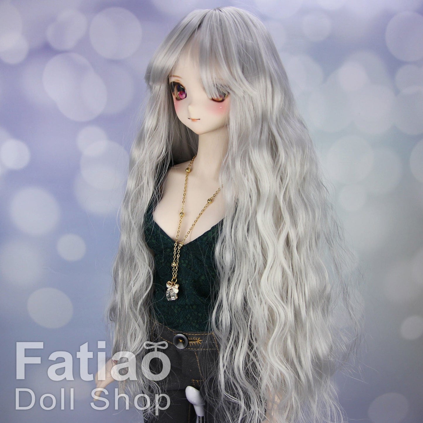 【Fatiao Doll Shop】FWS-001 Baby Wig Blue and Purple Gradient / 7-8 inch BJD 1/4 scale