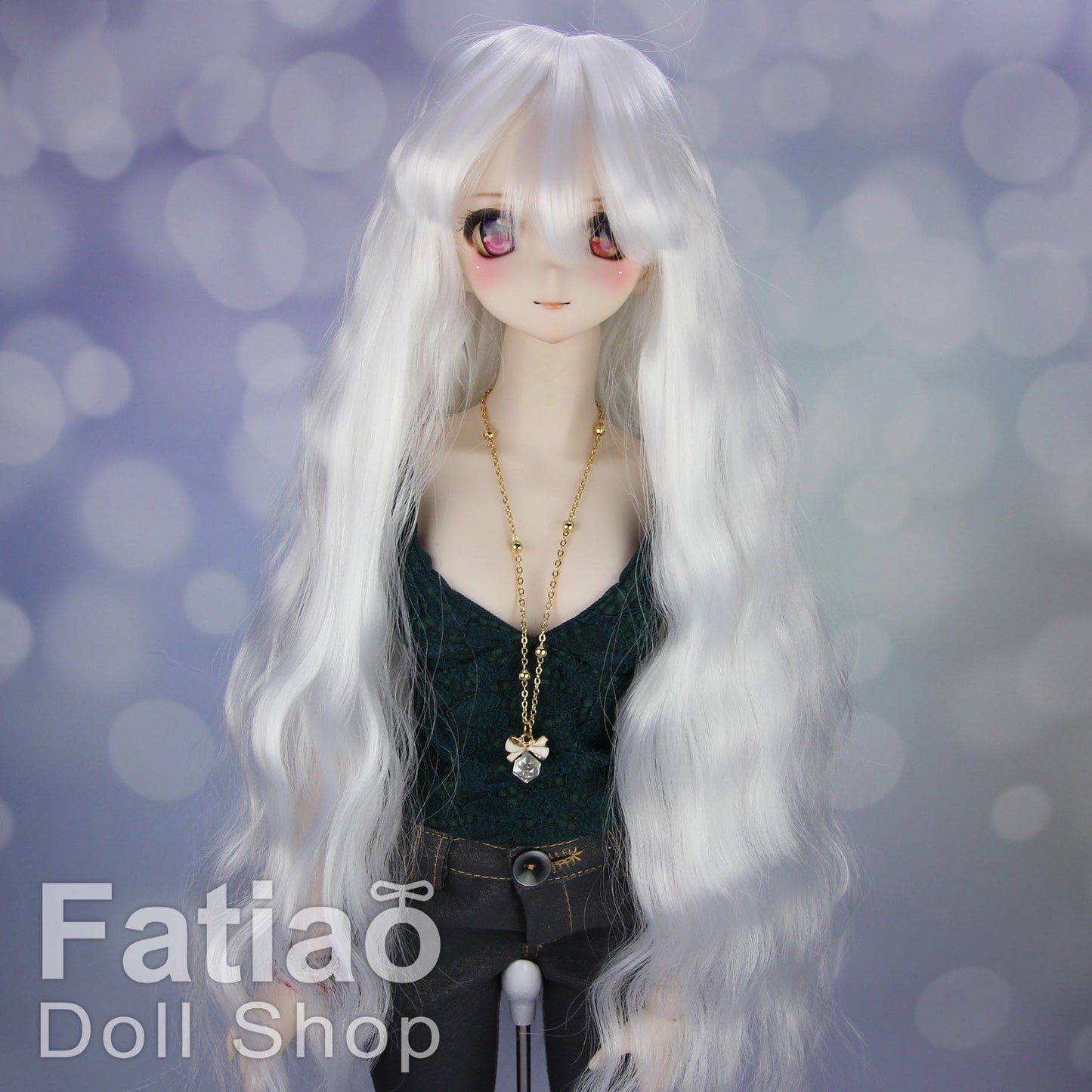 【Fatiao Doll Shop】FWS-001 Baby Wig Blue and Purple Gradient / 7-8 inch BJD 1/4 scale