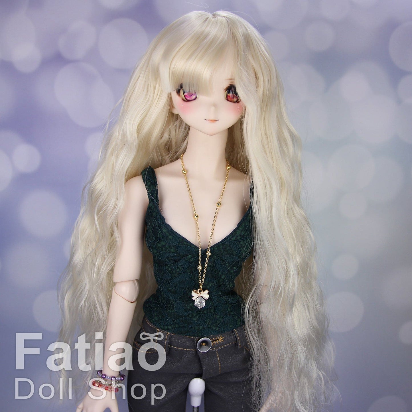 【Fatiao Doll Shop】FWS-001 Baby Wig Blue and Purple Gradient / 7-8 inch BJD 1/4 scale