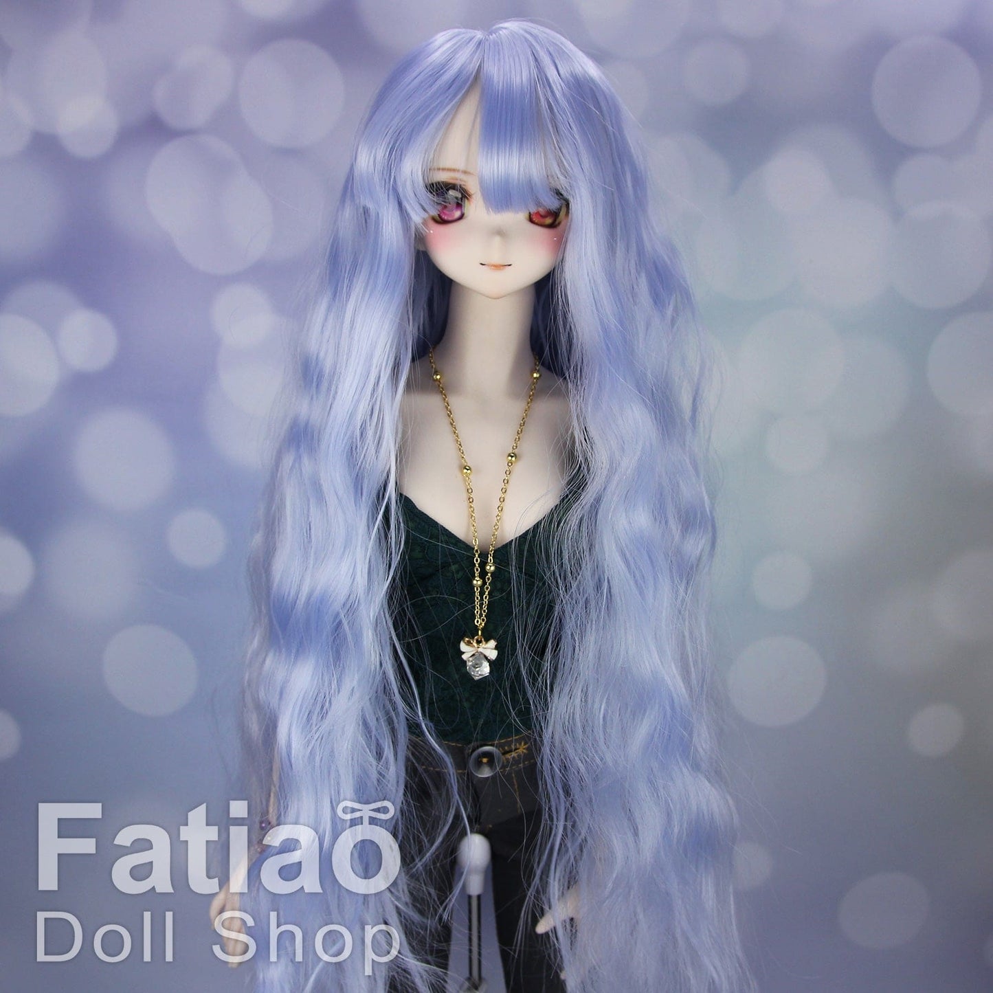 【Fatiao Doll Shop】FWS-001 Baby Wig Blue and Purple Gradient / 7-8 inch BJD 1/4 scale