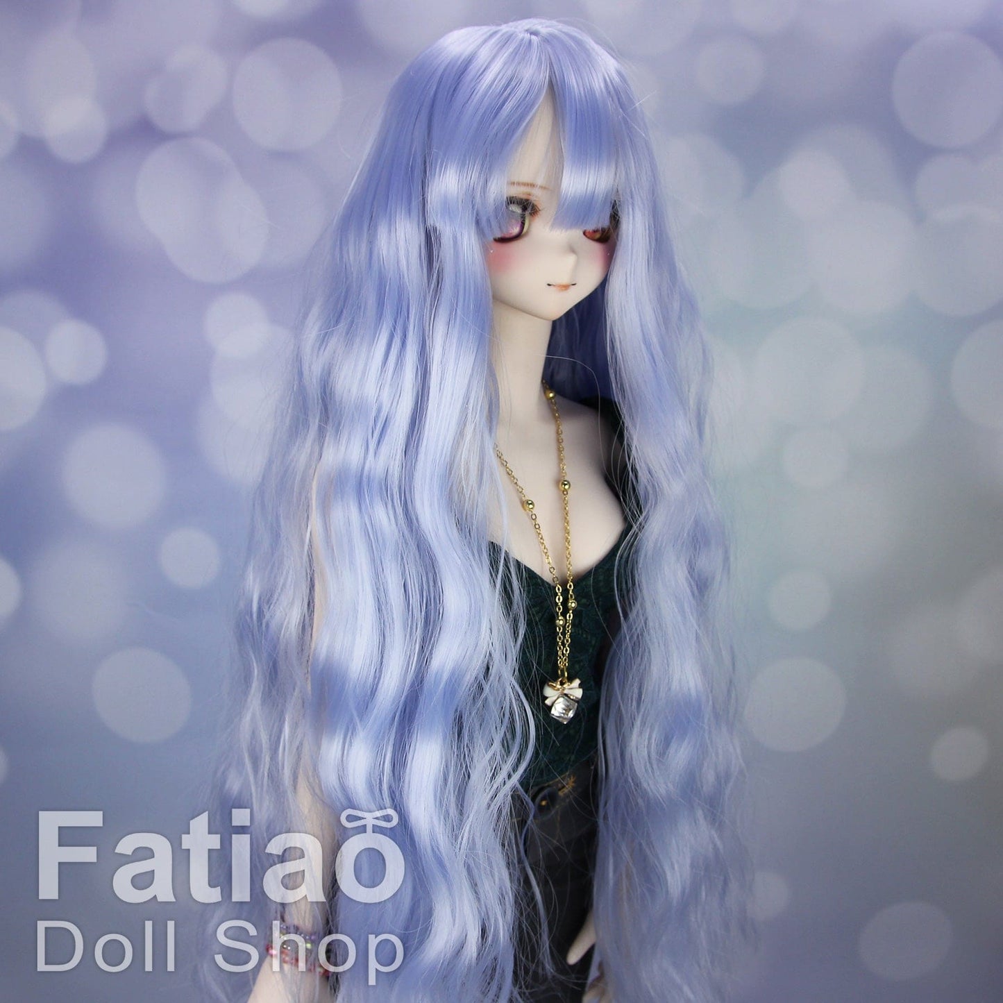 【Fatiao Doll Shop】FWS-001 Baby Wig Blue and Purple Gradient / 7-8 inch BJD 1/4 scale