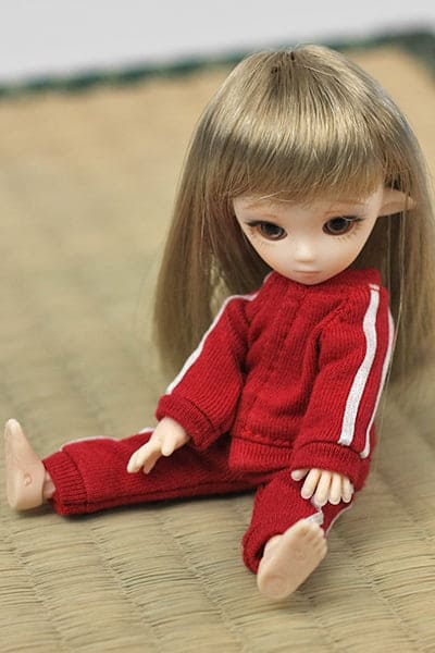 【PARABOX】運動服套組 紅 / OBITSU OB11 Azone Picconeemo SugarCups - 紀物書館+JiWu Bookstore