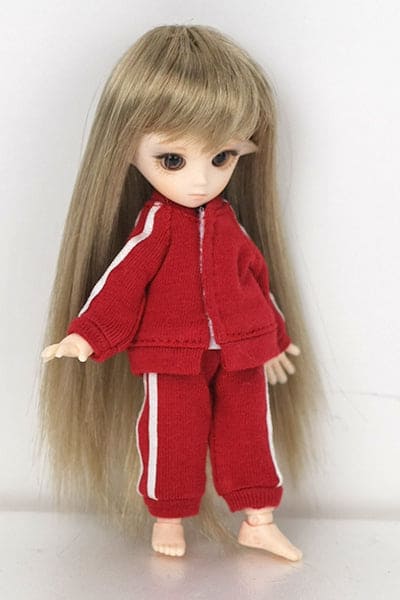 【PARABOX】運動服套組 紅 / OBITSU OB11 Azone Picconeemo SugarCups - 紀物書館+JiWu Bookstore