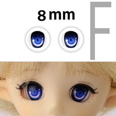 【PARABOX】卡通眼 壓克力眼珠 F款 8mm / OB11 kumukuku 小寵 AZONE