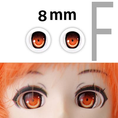 【PARABOX】卡通眼 壓克力眼珠 F款 8mm / OB11 kumukuku 小寵 AZONE