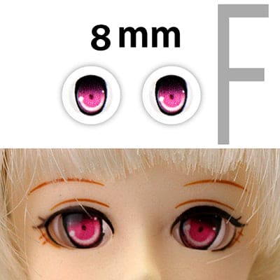 【PARABOX】卡通眼 壓克力眼珠 F款 8mm / OB11 kumukuku 小寵 AZONE