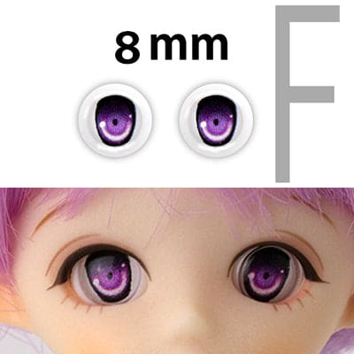 【PARABOX】卡通眼 壓克力眼珠 F款 8mm / OB11 kumukuku 小寵 AZONE