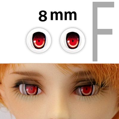 【PARABOX】卡通眼 壓克力眼珠 F款 8mm / OB11 kumukuku 小寵 AZONE