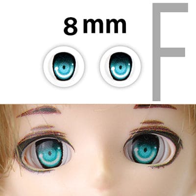 【PARABOX】卡通眼 壓克力眼珠 F款 8mm / OB11 kumukuku 小寵 AZONE