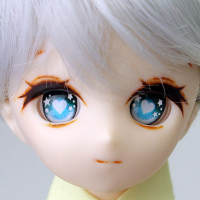 【PARABOX】卡通閃眼 壓克力娃眼 愛心款 12mm / OB11 小寵 1/6 BJD