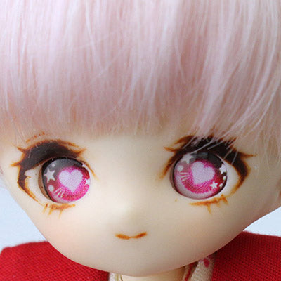 【PARABOX】卡通閃眼 壓克力娃眼 愛心款 12mm / OB11 小寵 1/6 BJD