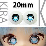 【PARABOX】卡通閃眼 壓克力娃眼 愛心款 20mm / MDD Angel Philia 1/4 BJD