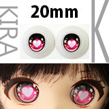 【PARABOX】卡通閃眼 壓克力娃眼 愛心款 20mm / MDD Angel Philia 1/4 BJD