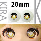 【PARABOX】卡通閃眼 壓克力娃眼 愛心款 20mm / MDD Angel Philia 1/4 BJD