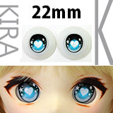 【PARABOX】卡通閃眼 壓克力娃眼 愛心款 22mm / MDD Dollfie Dream 1/4 BJD
