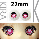 【PARABOX】卡通閃眼 壓克力娃眼 愛心款 22mm / MDD Dollfie Dream 1/4 BJD