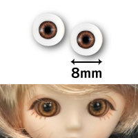 【PARABOX】擬真眼 壓克力娃眼 8mm / KUMUKUKU OB11