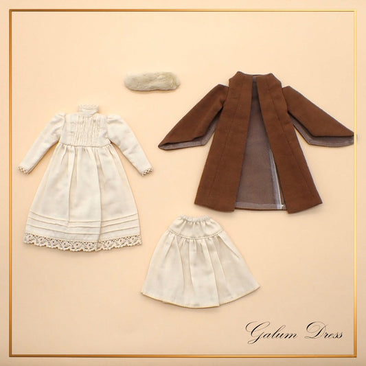 【Licca Castle】Galum Collection 30  露肩大衣洋裝套組 / 22cm Pureneemo OB22 ruruko