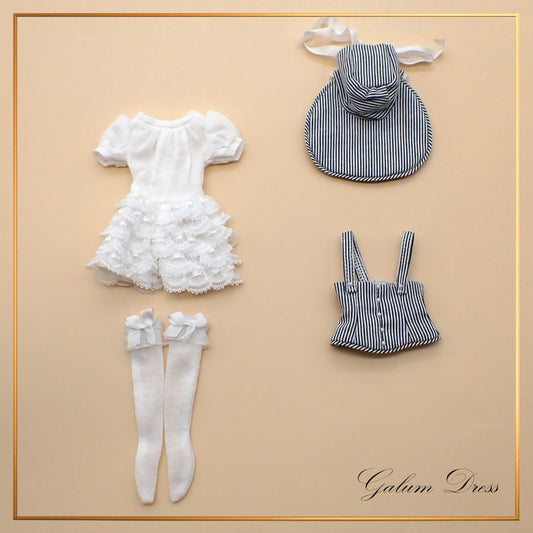 【Licca Castle】Galum Collection 8 荷葉邊連身褲組 / 27cm momoko MISAKI Jenny