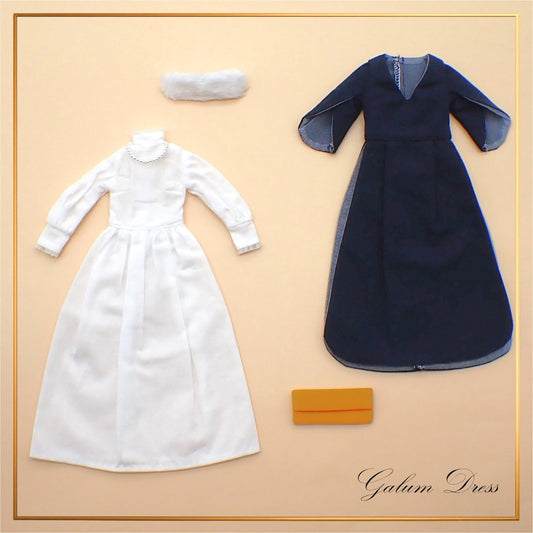 【Licca Castle】Galum Collection 30ND 鬱金香袖洋裝組 / 27cm momoko MISAKI Jenny