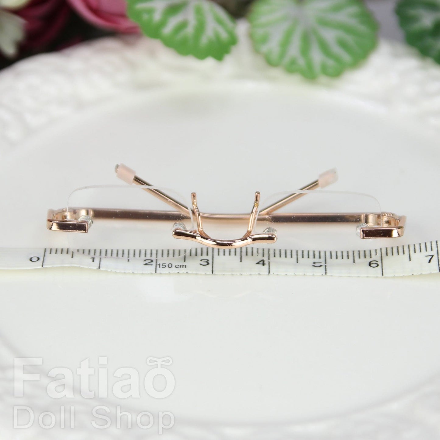 【Fataio Doll Shop】スクエアリムレスメガネ/BJD 3点式 SD DD MDD