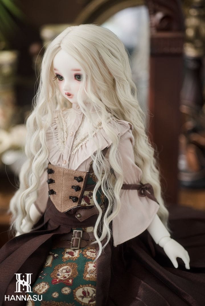 【HANNASU】HW-1097 娃用假髮 多色 / 9~10吋 BJD DD 1/3 MDD - 紀物書館+JiWu Bookstore
