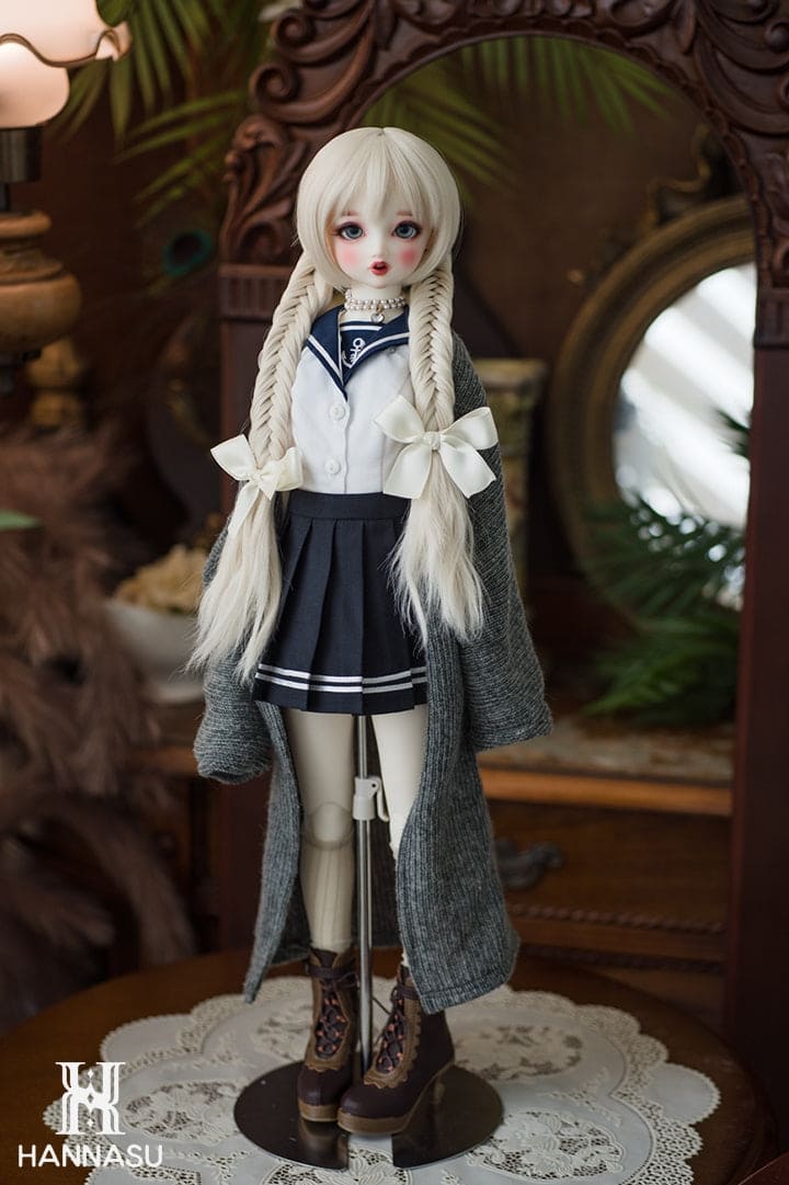 【HANNASU】HW-1107 娃用假髮 多色 / 7~8吋 BJD AZO2 iMda3.0 1/4 - 紀物書館+JiWu Bookstore