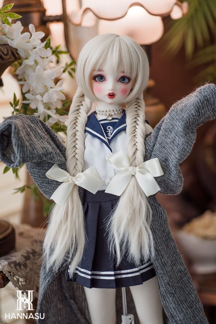 【HANNASU】HW-1107 娃用假髮 多色 / 9~10吋 BJD DD 1/3 MDD - 紀物書館+JiWu Bookstore
